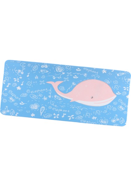 Cartoon-Whale Mouse Pad Dizüstü Bilgisayar Oyun Fare Mat Pad Klavye Fare Pad 700X300X3MM (Yurt Dışından)