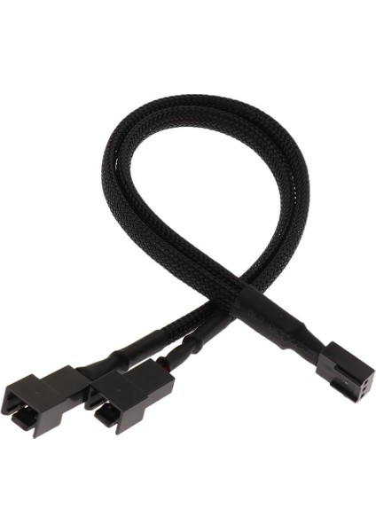 Kasa Fan Ayırıcı Kablosu, 4pin Pwm Kordonlar Ayırıcı Güç Dönüştürücü Adaptörü Siyah (Yurt Dışından)