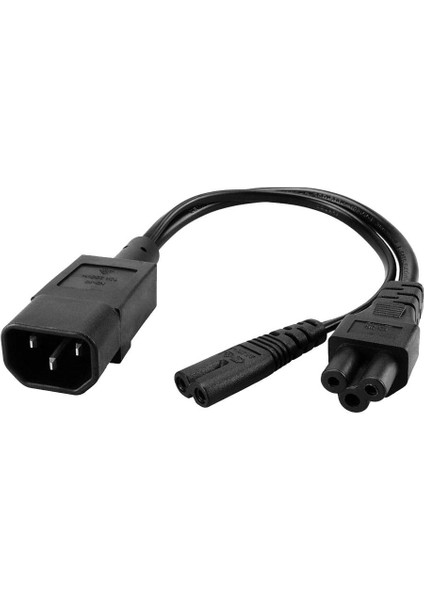 Siyah IEC320-C14-C7+C5 Outlet Güç Kablosu Uzantısı 3 Pin Pdu/ups Kabini (Yurt Dışından)
