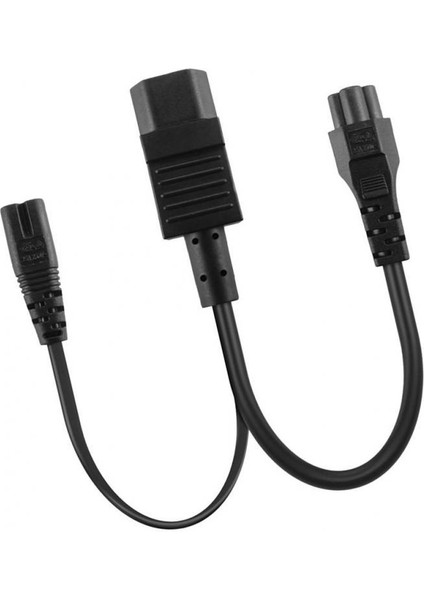 Siyah IEC320-C14-C7+C5 Outlet Güç Kablosu Uzantısı 3 Pin Pdu/ups Kabini (Yurt Dışından)