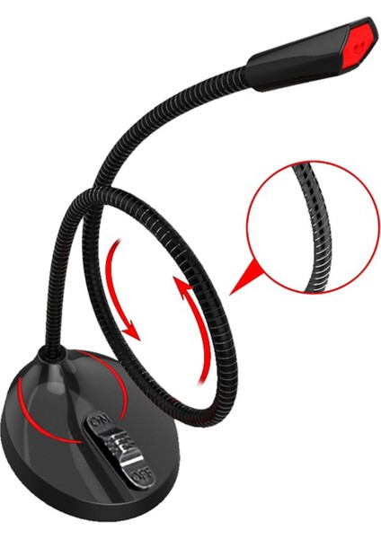 Usb/3,5mm Kondenser Mikrofon Stand Masaüstü Kayıt Mikrofonu Pc Masaüstü F12 Siyah 3,5 mm Için (Yurt Dışından) fırsatları