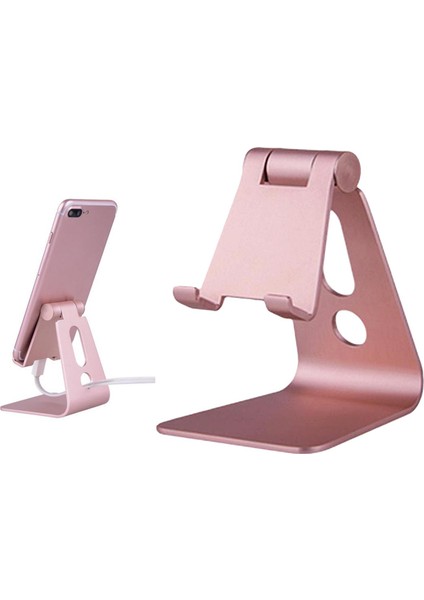 Katlanır Telefon Standı Cep Telefonu Tutucu Dock Montajı Masa Aksesuarları Için Gül Altın (Yurt Dışından) indirimleri