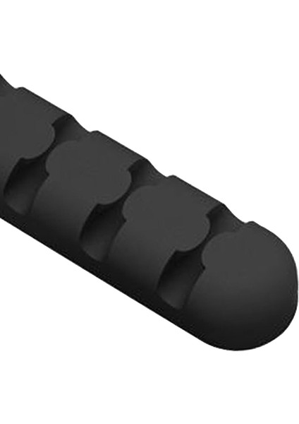 1pc Silikon Yapıştırıcı Şarj Kablosu Yönetimi Klipler Tel Tutucu Organizatör Siyah (Yurt Dışından)