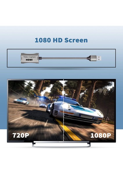 HDMI - USB 3.0 Video Yakalama Kartı 4K Canlı Akış Kayıt (Yurt Dışından)