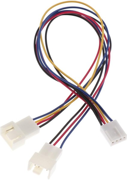 2 Yol Pwm Splitter Hub Pc Soğutucu Fan Güç Kablosu 1x Dişi - 4x Erkek 260MM (Yurt Dışından)