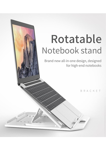 Ayarlanabilir Katlanabilir Dizüstü Bilgisayar Tablet Telefon Masa Masası Stand Braketi Beyaz (Yurt Dışından) fırsatları