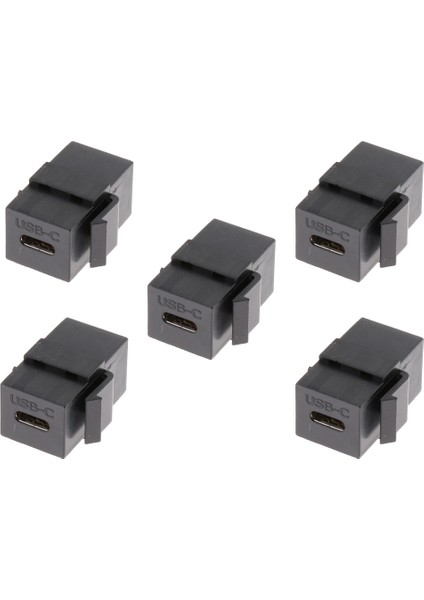 Siyah Usb-C Keystone, USB 3.1 Tip-C Tip Connector Keystone Dişi Ekle (Yurt Dışından)