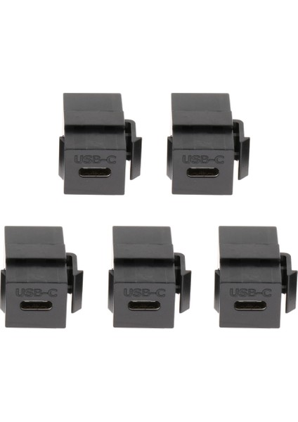 Siyah Usb-C Keystone, USB 3.1 Tip-C Tip Connector Keystone Dişi Ekle (Yurt Dışından)