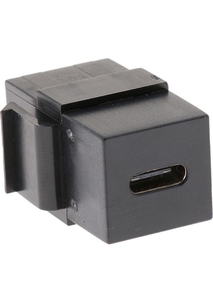 Siyah Usb-C Keystone, USB 3.1 Tip-C Tip Connector Keystone Dişi Ekle (Yurt Dışından)