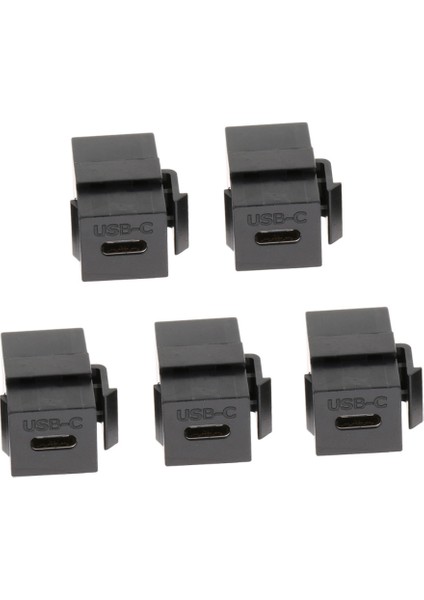 Siyah Usb-C Keystone, USB 3.1 Tip-C Tip Connector Keystone Dişi Ekle (Yurt Dışından)