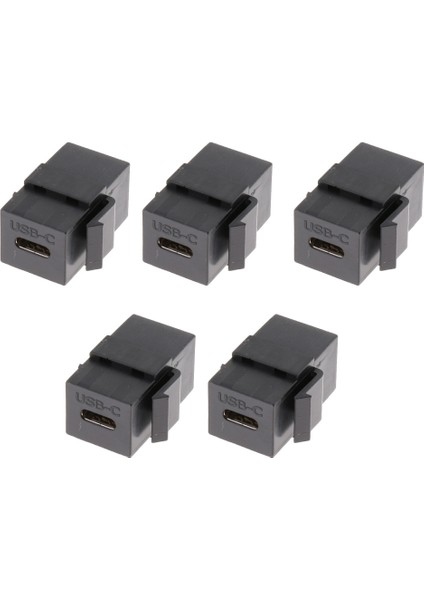 Siyah Usb-C Keystone, USB 3.1 Tip-C Tip Connector Keystone Dişi Ekle (Yurt Dışından)
