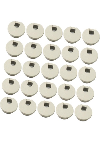 20PCS 35MM/1.38 '' Bilgisayar Masa Masası Grommet Cables Outlet Delek Kapağı Beyaz (Yurt Dışından)