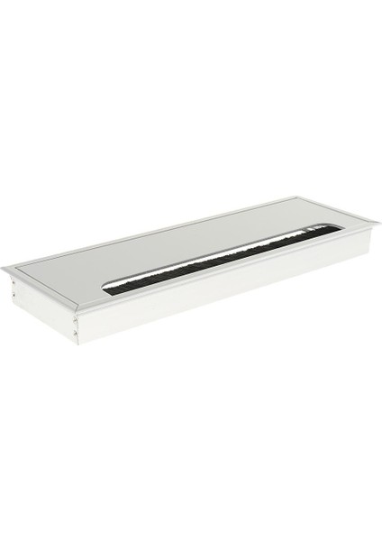 Bilgisayar Masası Grommet Tablo Kabloları Tel Delik Kapağı 10X30CM Alüminyum Dikdörtgen3.94 "x 11.8" (Yurt Dışından)