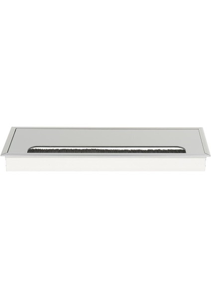 Bilgisayar Masası Grommet Tablo Kabloları Tel Delik Kapağı 10X30CM Alüminyum Dikdörtgen3.94 "x 11.8" (Yurt Dışından)