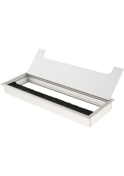 Bilgisayar Masası Grommet Tablo Kabloları Tel Delik Kapağı 10X30CM Alüminyum Dikdörtgen3.94 "x 11.8" (Yurt Dışından)