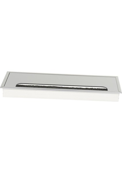 Bilgisayar Masası Grommet Tablo Kabloları Tel Delik Kapağı 10X30CM Alüminyum Dikdörtgen3.94 "x 11.8" (Yurt Dışından)