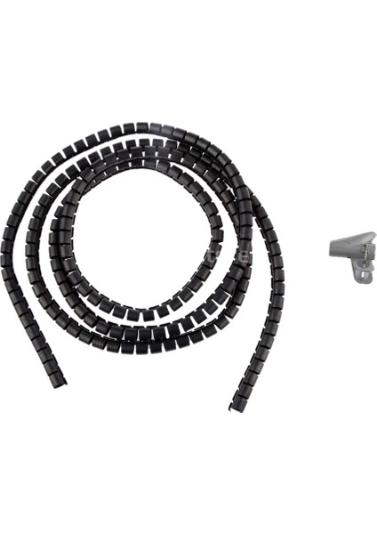 Esnek Spiral Tüp Sargısı Kablo Tel Organizatör Yönetimi 10MM-SIYAH 10MM Siyah (Yurt Dışından)