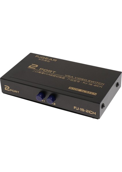 2 Port VGA Anahtarı Video Kılavuzu Anahtarlayıcı Kutu 2 x 1 Seçici 2 Pc 1 Out (Yurt Dışından)