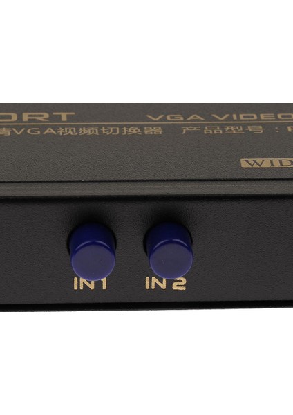 2 Port VGA Anahtarı Video Kılavuzu Anahtarlayıcı Kutu 2 x 1 Seçici 2 Pc 1 Out (Yurt Dışından)