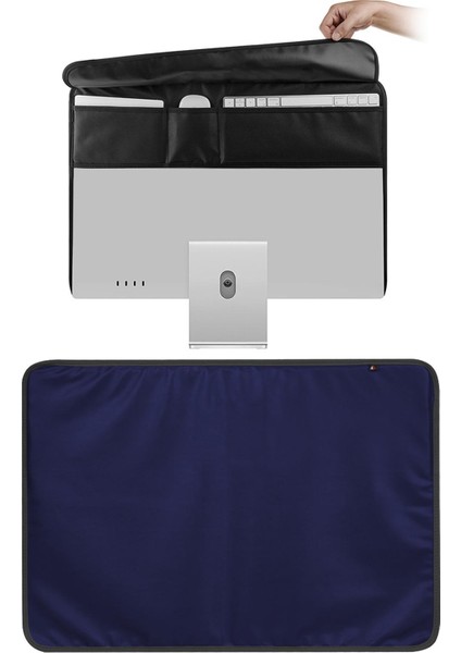 Monitör Toz Kapağı Antistatik Ekran LED LCD IMAC 24 '' Bilgisayar Pc Mor Için Uyum (Yurt Dışından)