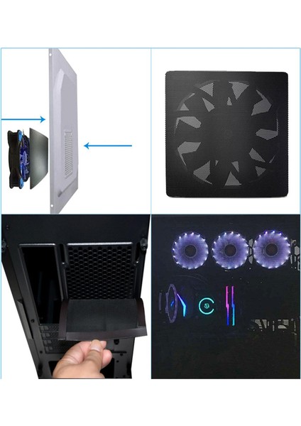 Manyetik Soğutma Fanı Toz Filtresi Kapak Toz Geçirmez Kılıf Siyah Bilgisayar Pc Için 12X36 cm (Yurt Dışından) fiyatları