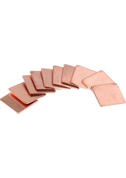 10PIECES Isı Lavabo Bakır Soğutma Shım Pad 15X15 Ahududu Pi Gpu Cpu Için (Yurt Dışından)