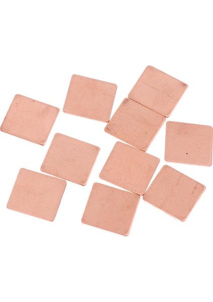 10PIECES Isı Lavabo Bakır Soğutma Shım Pad 15X15 Ahududu Pi Gpu Cpu Için (Yurt Dışından)