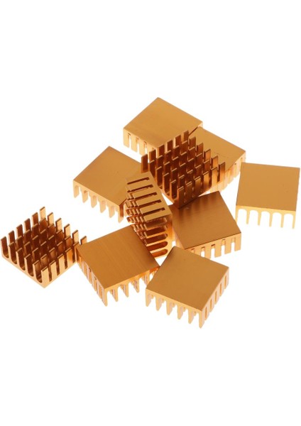 10PK Alüminyum Soğutucu Soğutma Fin 22X22X10MM Güç Kaynağı Isı Lavabosu (Yurt Dışından)