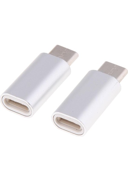USB C Adaptör Dönüştürücü Gümüş (Yurt Dışından)
