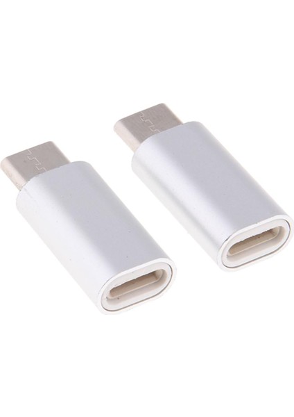 USB C Adaptör Dönüştürücü Gümüş (Yurt Dışından)