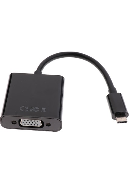 Usb3.1 Usb-C Tipi C-Vga Dişi Adaptör Kablo Dönüştürücü MacBook 12 Için " (Yurt Dışından)