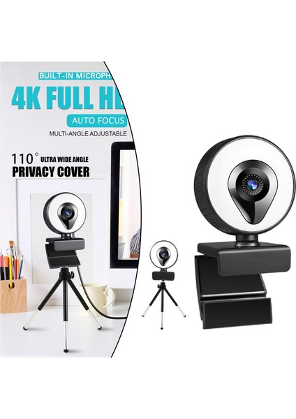 Işık Fişi ile Web Kamerası ve Oyun Akışı Için Oynat Pc Dizüstü Bilgisayar 4K (Yurt Dışından) fırsatları