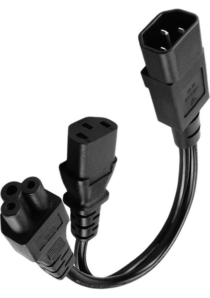 Yüksek Kaliteli IEC320-C14 Ila C13+C5 Y Şeklinde Ac Powercord Uzantı Ups Sunucusu (Yurt Dışından)