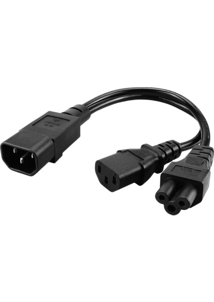 Yüksek Kaliteli IEC320-C14 Ila C13+C5 Y Şeklinde Ac Powercord Uzantı Ups Sunucusu (Yurt Dışından)