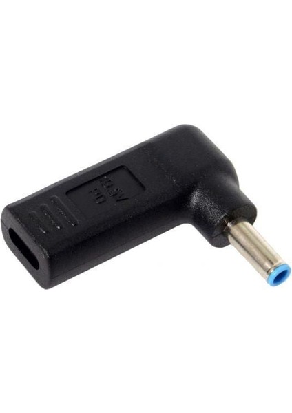3xtype-C Dişi-4.5*3.0mm Erkek 90 Derece Açı ile Pd Yongası Dc Dizüstü Bilgisayar Şarj Cihazı 3 Adet (Yurt Dışından)