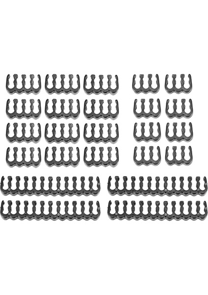 24 Adet / Takım 6/8/24 Pin Kablo Tarak / Kelepçe / Klip / Dayanıklı Premium Siyah Için Organizatör (Yurt Dışından)