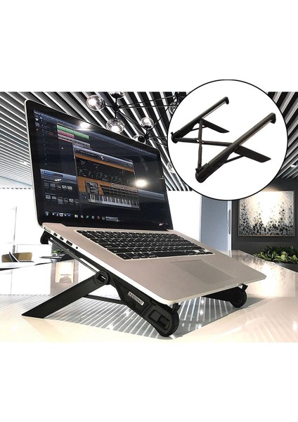 Dizüstü Bilgisayar Masası, 10.1 "ila 18.4" Için Katlanabilir Tepsi Tutucu Yükseltici (Yurt Dışından)