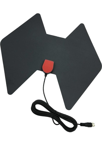 Iç Mekan Dijital Hdtv Anten 80 Miles Uzun Menzil Sinyal Güçlendirici, Siyah, Paket 1 (Yurt Dışından)