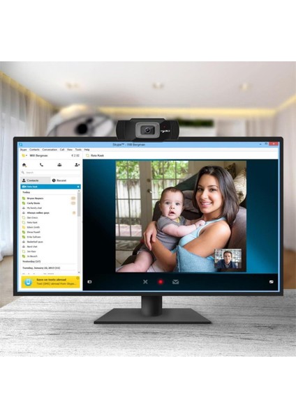 S70 Full Hd Webcam Video Arama Pc Için Dijital Web Kamera Mikrofonu (Yurt Dışından)