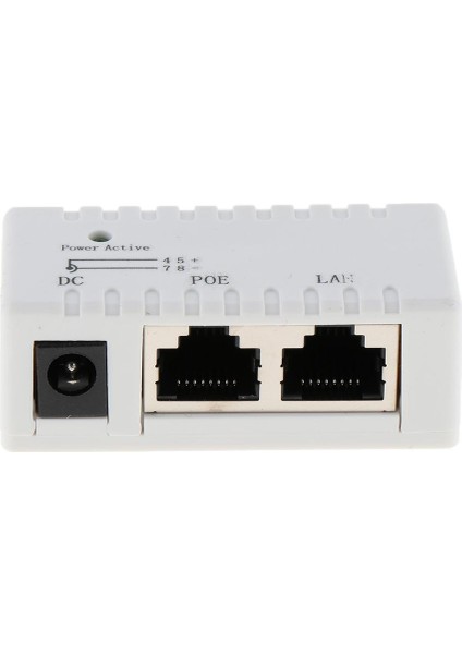 Ethernet Enjektör Gigabit Splitter Adaptörü 0-100MBP Pasif Poe Power, Beyaz (Yurt Dışından)