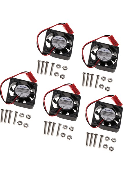 5x Dc Fırçasız Soğutma Soğutucu Fan 5 V 0.2A Cpu Soğutucu Ahududu Pi 3b Için (Yurt Dışından)