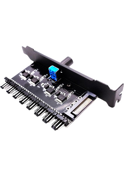 1 Ila 3 Yollu Pc Kasası Soğutma Fanı Hub Fan Hızı Denetleyicisi Hub 4pin 3pin Seti D (Yurt Dışından)