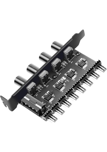 4pın 3pın Pc Kılıf Soğutma Fan Hub Pratik 12 V Pc Fan Hub Cpu Kılıf 4 Pin Arabirimi Için (Yurt Dışından)
