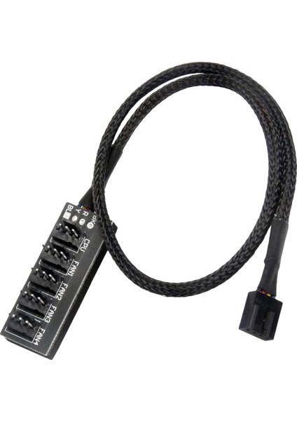 Pwm Fan Hub Splitter Güç Kaynağı Kablosu 4 Pin ve 3 Pin Soğutma Fanları Için (Yurt Dışından)