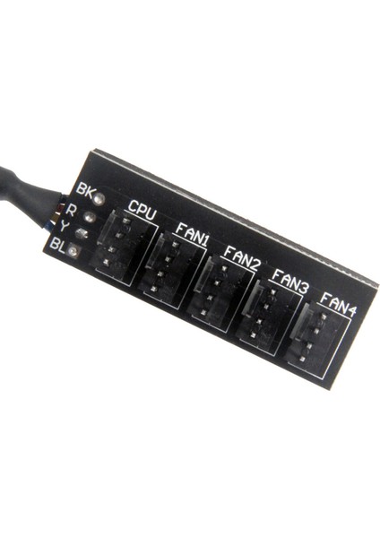 Pwm Fan Hub Splitter Güç Kaynağı Kablosu 4 Pin ve 3 Pin Soğutma Fanları Için (Yurt Dışından)