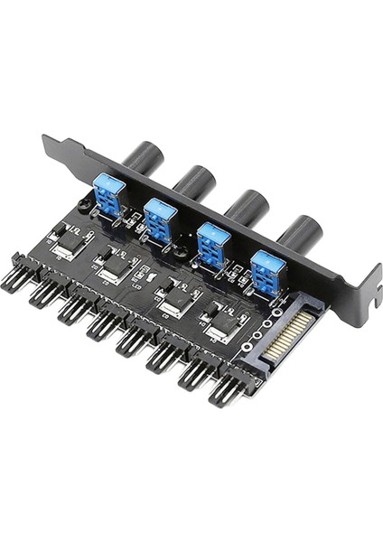 1 Ila 3 Yollu Pc Kasası Soğutma Fanı Hub Fan Hızı Denetleyicisi Hub 4pin 3pin Set F (Yurt Dışından)