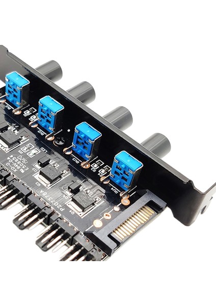 1 Ila 3 Yollu Pc Kasası Soğutma Fanı Hub Fan Hızı Denetleyicisi Hub 4pin 3pin Set F (Yurt Dışından)