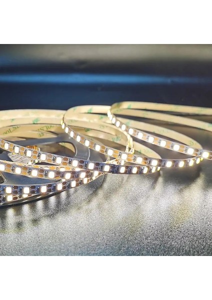 5 Volt Şerit Led 5MM 120 Ledli Amber (Sarı) 2835 5V Şerit Led 5M