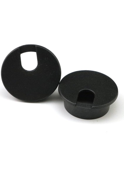 20PCS Masa Bilgisayar Yuvarlak Yuvarlak Masa Kablo Tel Deliği Kapağı 35MM Siyah (Yurt Dışından)