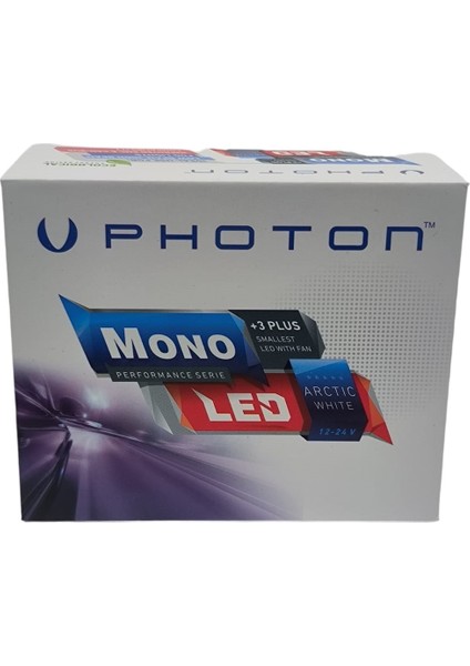 Mono LED Xenon Far Ampulu +3 Plus 12V-24V LED Headlight Şimşek Etkili Xenon LED